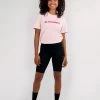 Ellen Porteus Women's Inactivewear Capped Tee - Pink Birds & Snakes -Sport Vêtements Magasin 1 BSC ELLEN Studio 47