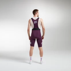 Italian Plum RACING Seamless Men's Bib And Brace -Sport Vêtements Magasin 21.12.10 BSC RACING bib PLUM 0383