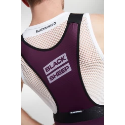 Italian Plum RACING Seamless Men's Bib And Brace -Sport Vêtements Magasin 21.12.10 BSC RACING bib PLUM 0390pl