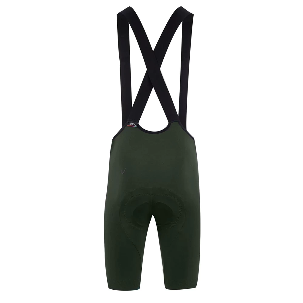 Men LUXE Bib Shorts - Dark Olive 4 Men LUXE Bib Shorts - Dark Olive – Image 2