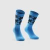 Assos Cyber Blue Monogram Socks EVO 1 Assos Cyber Blue Monogram Socks EVO -Sport Vêtements Magasin ASSOS P13.60.695.2L 11