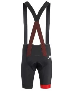 Assos National Red Equipe RS S9 Men's Bib -Sport Vêtements Magasin Assos EquipeRSS9 NationalRed Men CyclingBib Back VeloVeloSingapore