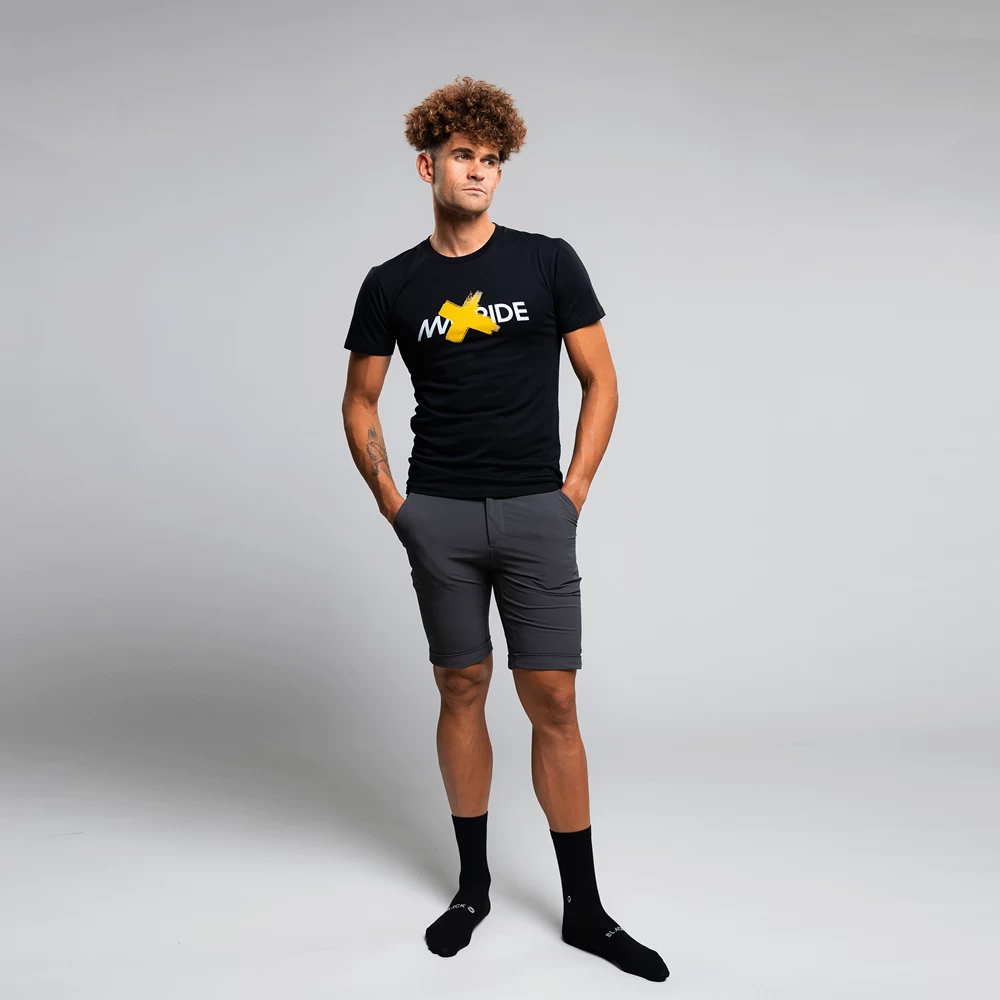 Unisex Inactivewear Crew Tee - Man Ride Black 3 Unisex Inactivewear Crew Tee - Man Ride Black