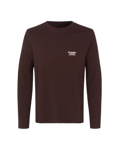 Dark Red Balance Long Sleeve Men's Top