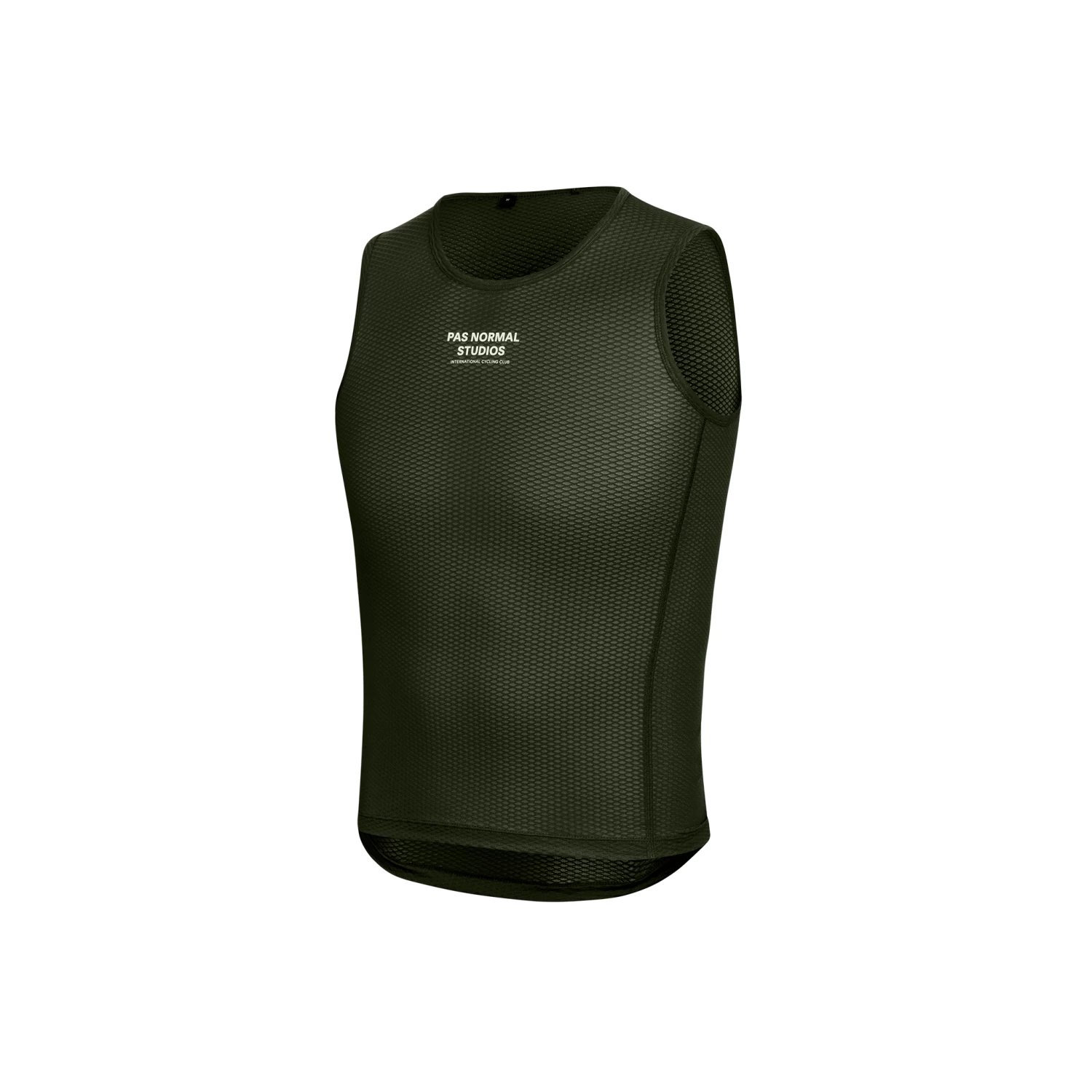 Olive Sleeveless Men's Baselayer 5 Olive Sleeveless Men's Baselayer – Image 3