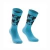 Assos Hydro Blue Monogram Sock Evo 2 Assos Hydro Blue Monogram Sock Evo -Sport Vêtements Magasin Blue Monogram
