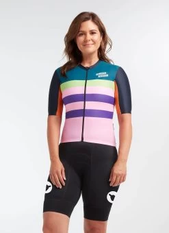 Classics Flèche Wallonne WMN LuxLite Women's Jersey -Sport Vêtements Magasin C 20.12.11 BSC WMN CLASSICS JERSEY BLACK ORANGE 0006