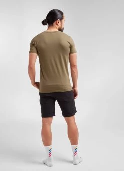 Signature Khaki Men's Crew Tee -Sport Vêtements Magasin C Back 20.09.03 BSC CASUAL CREW GREEN TEE SS 0005