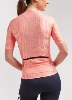 Coral Moire Essentials Team Women's Jersey -Sport Vêtements Magasin C Back 20.09.03 BSC TEAM F CORAL MOIRE JERSEY SS 0005