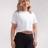White Women's Crop Tee -Sport Vêtements Magasin C Front 20.09.03 BSC WMN WHITE CROP 0006