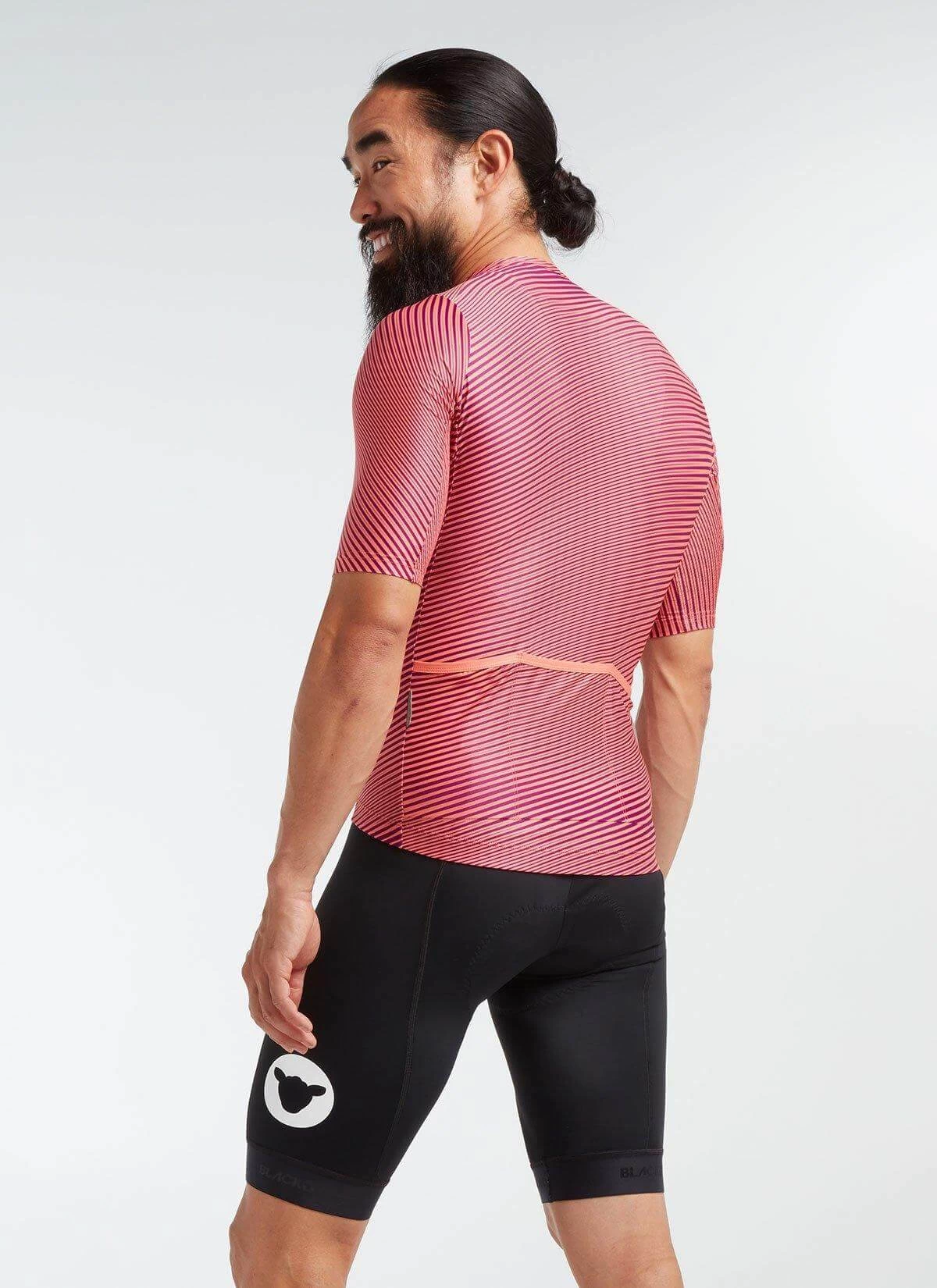 Coral/Purple Moire Essentials TEAM Men's Jersey – Image 2