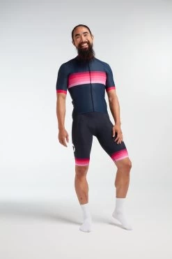 Navy Pink Stripe Essentials TOUR Men's Jersey -Sport Vêtements Magasin H 20.12.10 BSC LTD CALI M JERSEY BLUE NAVY 00032 min
