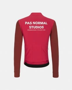 Men's Mechanism Long Sleeve Jersey - Deep Red -Sport Vêtements Magasin PN Essential Long Sleeve Jersey DeepRed Back 4 5 pdp page