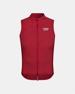 Deep Red Mechanism Stow Away Gilet