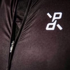 Black Recon Men's Jersey -Sport Vêtements Magasin PelotonDeParis Black Recon Men CyclingJersey Detail VeloVeloSingapore