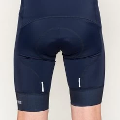 Navy Domestique Men's Bib 13 Navy Domestique Men's Bib -Sport Vêtements Magasin PelotonDeParis Domestique Navy Men CyclingBib Back1 VeloVeloSingapore