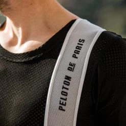 Black Recon Men's Bib -Sport Vêtements Magasin PelotonDeParis Recon Black Men CyclingBib Detail3 VeloVeloSingapore