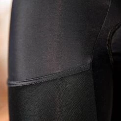 Black Recon Men's Bib -Sport Vêtements Magasin PelotonDeParis Recon Black Men CyclingBib Detail VeloVeloSingapore