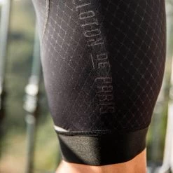 Black Sprinteur Men's Bib 15 Black Sprinteur Men's Bib -Sport Vêtements Magasin PelotonDeParis Sprinteur Black Men CyclingBib Detail2 VeloVeloSingapore