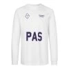 White PAS Long Sleeve Men's T-shirt -Sport Vêtements Magasin Unisex LongSleeveTshirt White