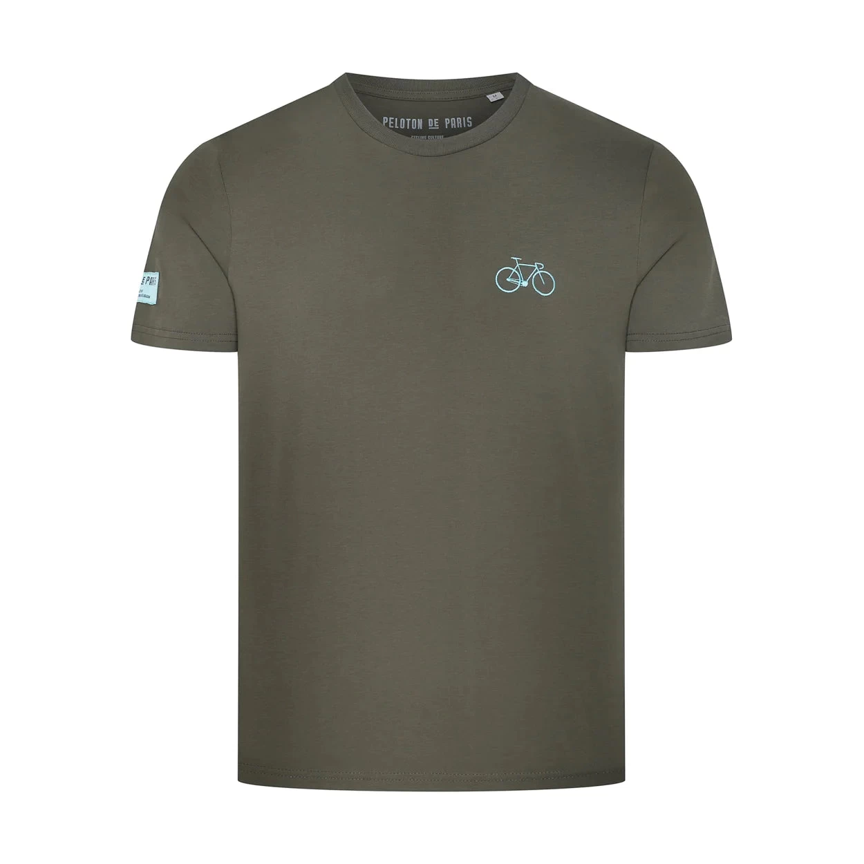 Bike T-shirt Embroidered - Khaki 3 Bike T-shirt Embroidered - Khaki