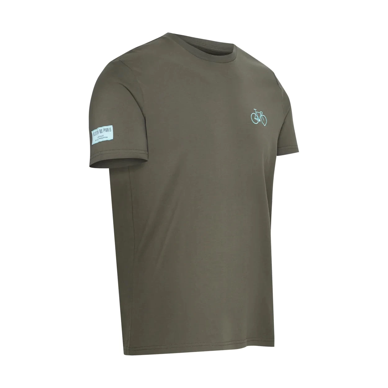 Bike T-shirt Embroidered - Khaki 4 Bike T-shirt Embroidered - Khaki – Image 2