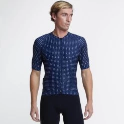 Navy Grid Dot Ultralight Men's Jersey