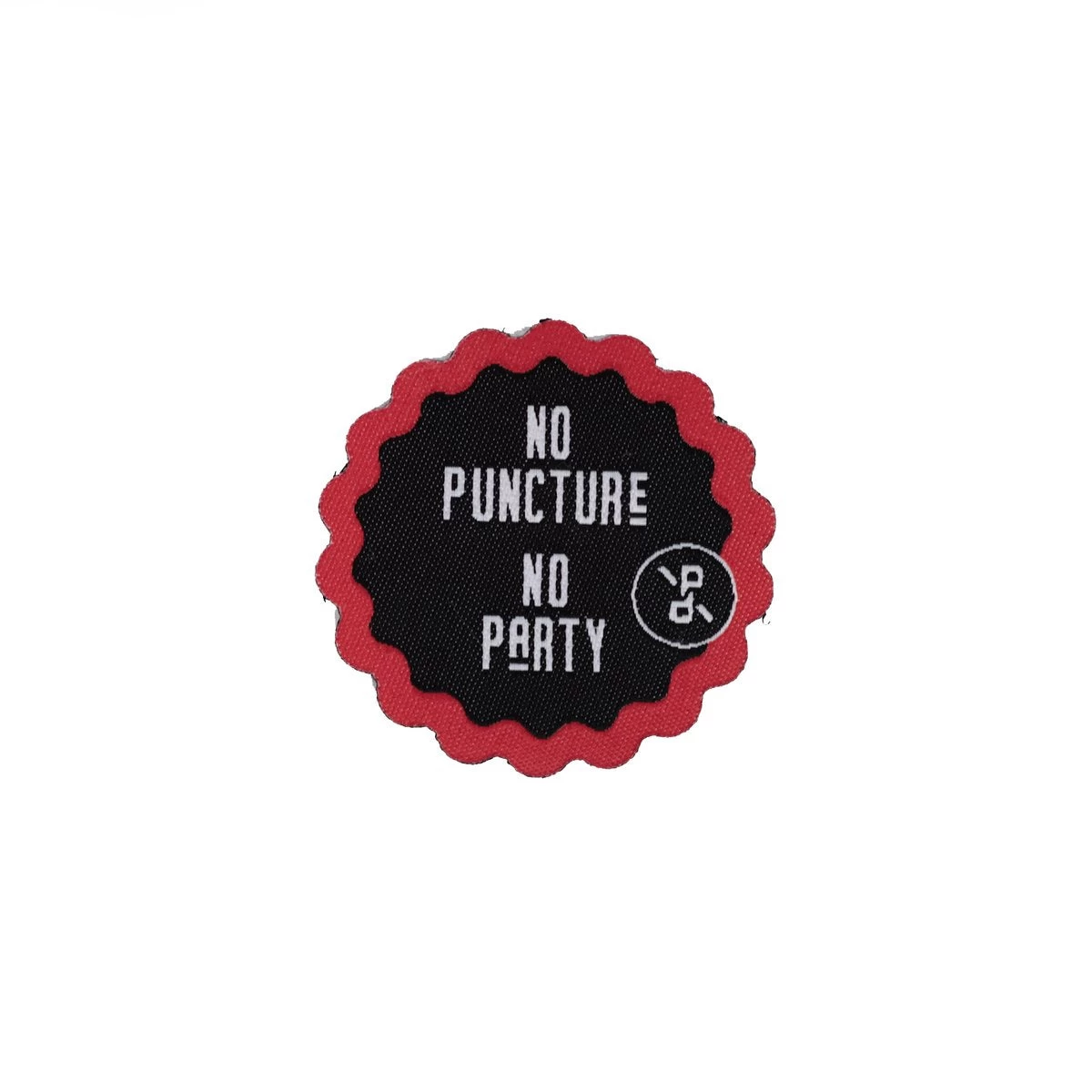 No Puncture No Party - Velcro Patch 3 No Puncture No Party - Velcro Patch