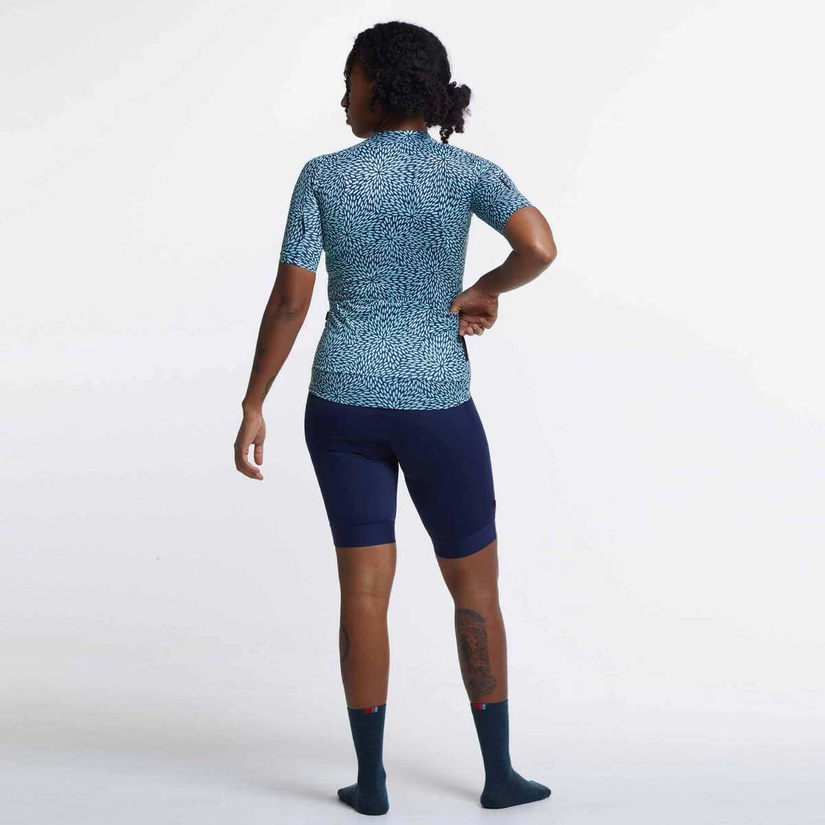 Navy Mint Flora Ultralight Women's Jersey 5 Navy Mint Flora Ultralight Women's Jersey – Image 3
