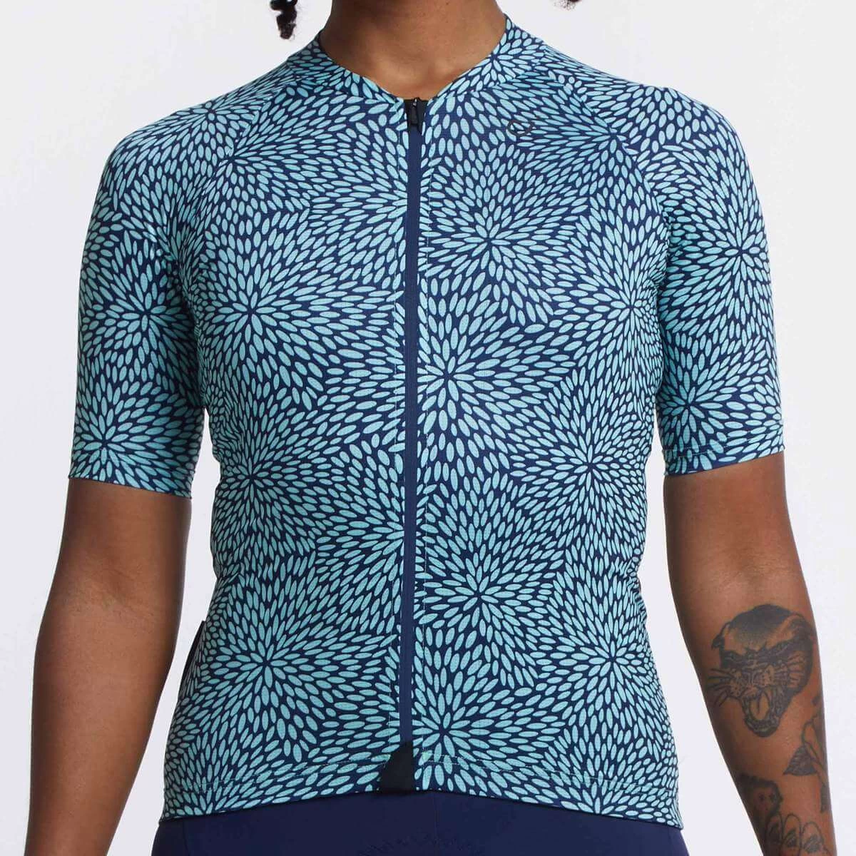 Navy Mint Flora Ultralight Women's Jersey 7 Navy Mint Flora Ultralight Women's Jersey – Image 5