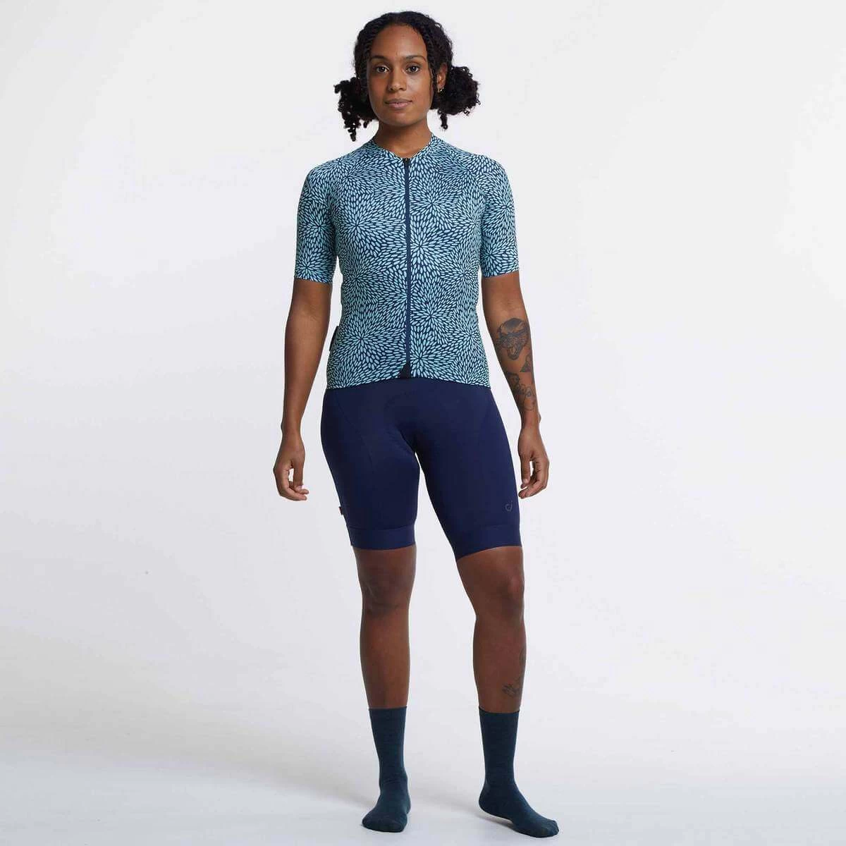 Navy Mint Flora Ultralight Women's Jersey 8 Navy Mint Flora Ultralight Women's Jersey – Image 6