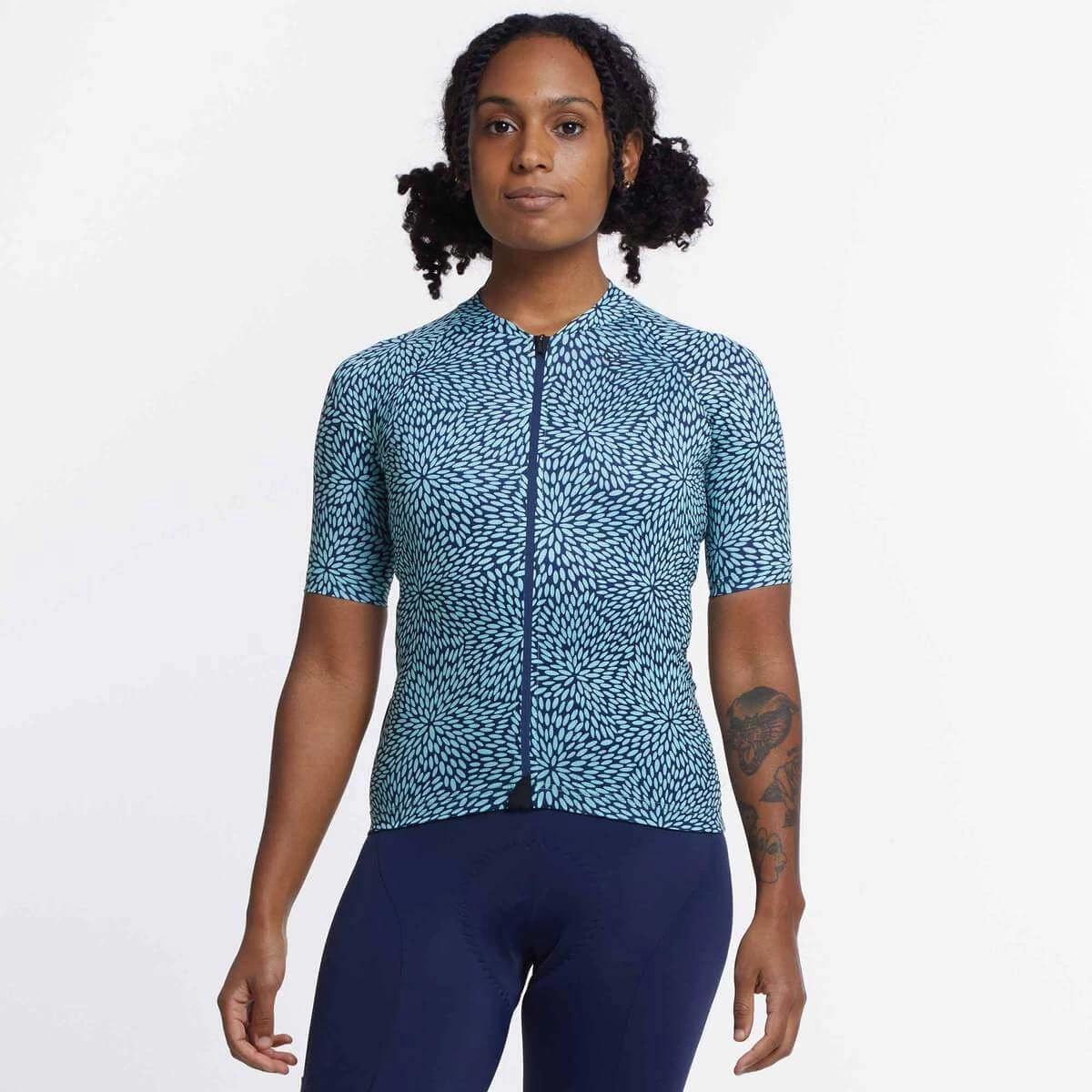 Navy Mint Flora Ultralight Women's Jersey 3 Navy Mint Flora Ultralight Women's Jersey
