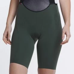 Army Luxe Women's Bib 2021 -Sport Vêtements Magasin womens luxe bib shorts army front detail 2000x 35244d9e 6e5e 4753 a259 ca39b0e6b445